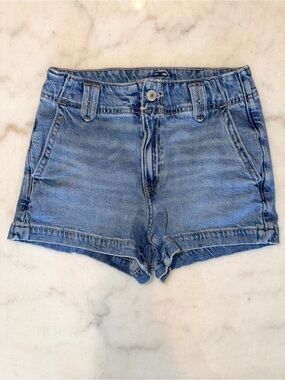 American Eagle Outfitters Light Blue High-Rise Denim Shorts